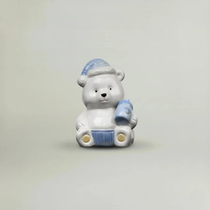 Blue Teddy Bear Fleur de Lis