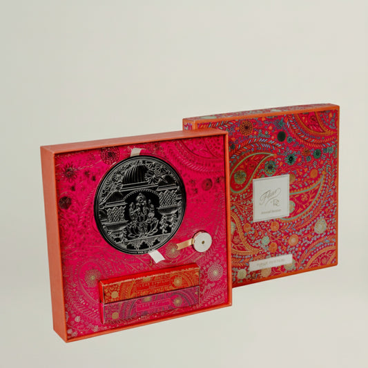 Fleur Profumi Ganesha Silver Coin Gift Box Fleur de Lis