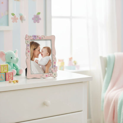 Floral Butterfly Photo Frame Fleur de Lis