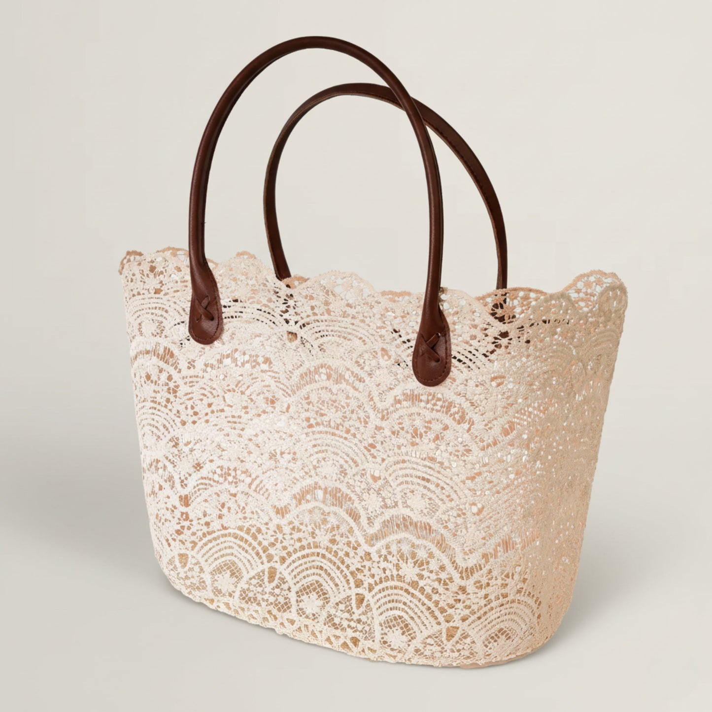 Luna Crochet Tote Fleur de Lis