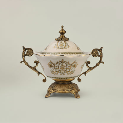 Ivory Tureen Fleur de Lis