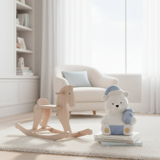 Blue Teddy Bear Fleur de Lis