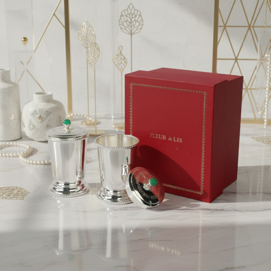 Silver Glass Set of 2