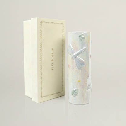 Dragonfly Meadow Ceramic Planter Fleur de Lis